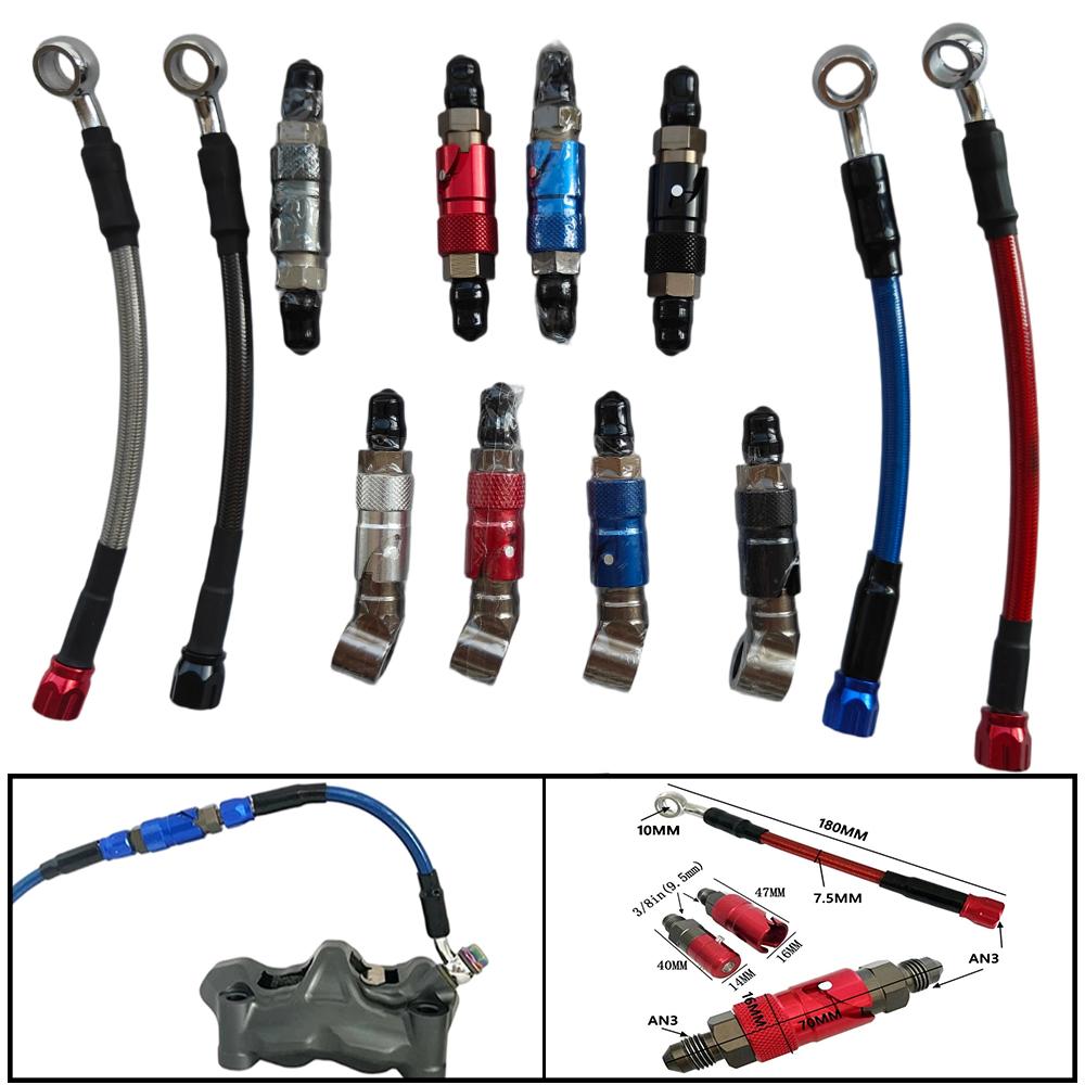 Brake Line Motorcycle - Kit Adattatore per Tubo Freno a