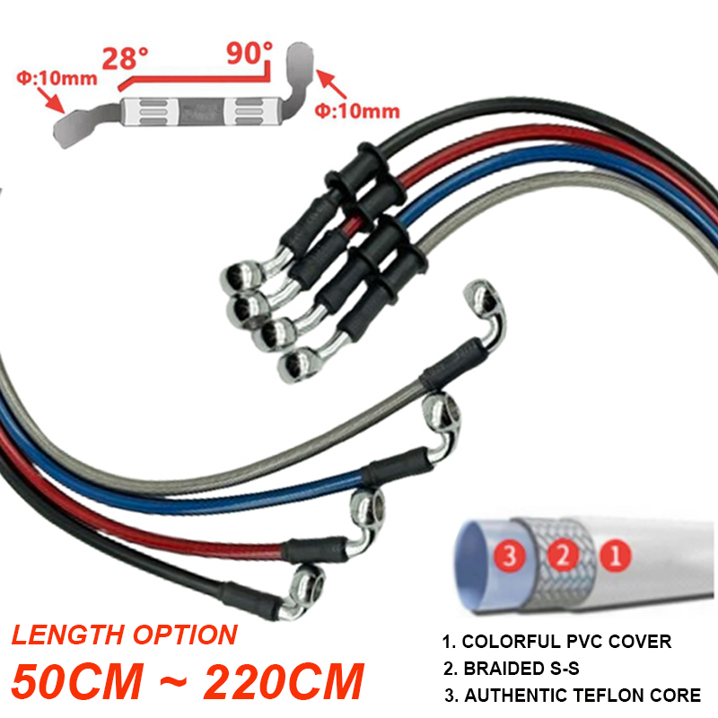 Argento da 30 cm a 220 cm 28 ° - Motorcycle Brake Cable recensione e prezzo