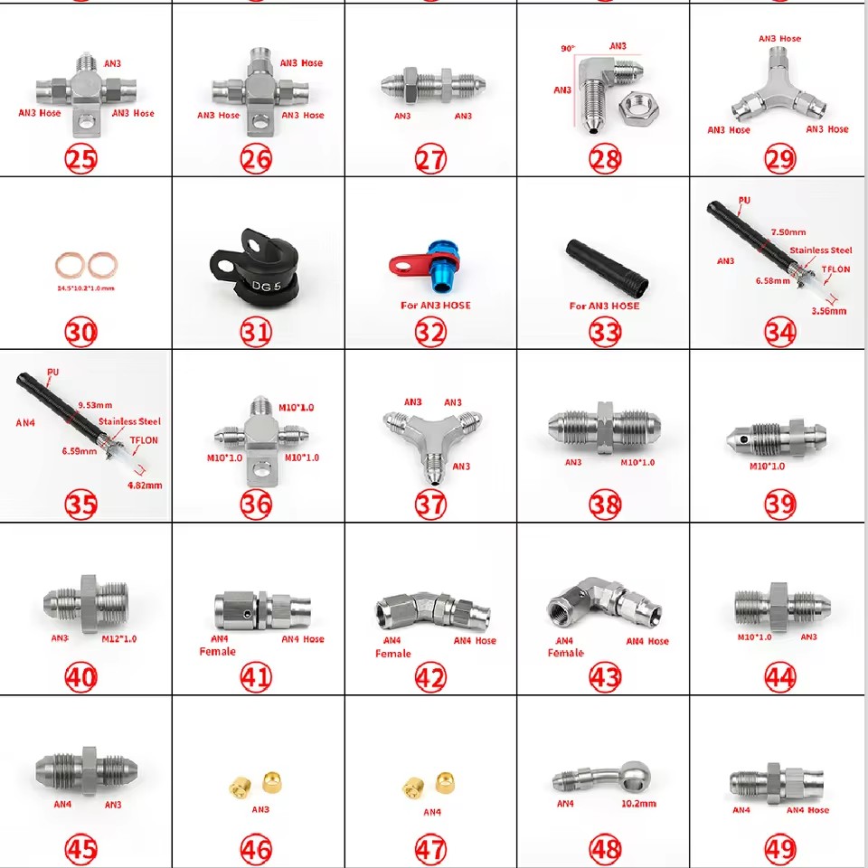 01PC AN3 AN4 Tubo Flessibile I - Brake Line Motorcycle recensione e prezzo